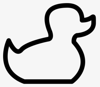 Baby Duck Toy Outline - Contornos De Figuras De Animales, HD Png Download, Free Download
