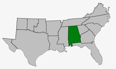 Csa Map Alabama Highlighted - Usa, HD Png Download, Free Download