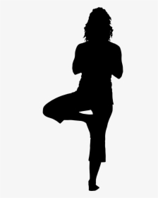 Silhouette Of Tree Pose, HD Png Download, Free Download