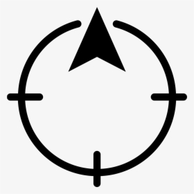 North Direction Icon - Transparent Background Crosshair Icon, HD Png Download, Free Download