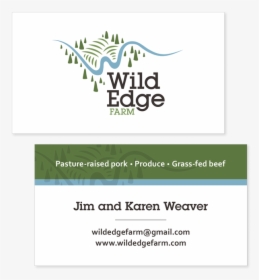 Wild Edge Farm Business Cards2 - Graphic Design, HD Png Download, Free Download