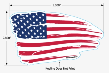 Tattered American Flag Png, Transparent Png, Free Download