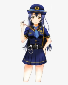 Anime Female Police Officer, HD Png Download, Free Download