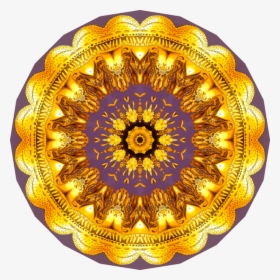 Circle,platter,gold - Crochet, HD Png Download, Free Download