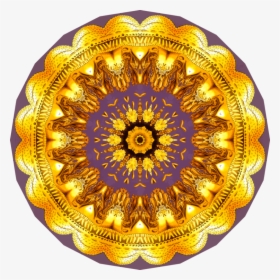 Circle,platter,gold - Crochet, HD Png Download, Free Download