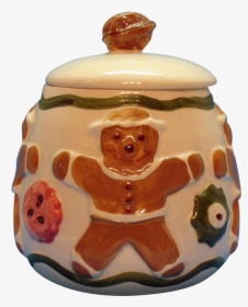 Cookie Jar Png - Antique Gingerbread Man Cookie Jar, Transparent Png, Free Download