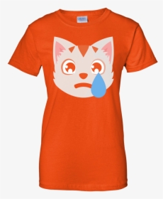 Check Awesome Sad Cat Emoji Emoticon Cute T Shirt - T-shirt, HD Png Download, Free Download