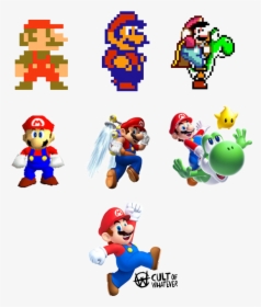 Transparent Mario Fireball Png - History Of Mario 2d, Png Download, Free Download