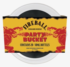 Fireball Cinnamon Whisky Party Bucket - Fireball Whiskey, HD Png Download, Free Download