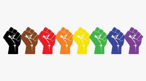 Images Of Raised Fists In A Rainbow Of Colors - Fist, HD Png Download, Free Download