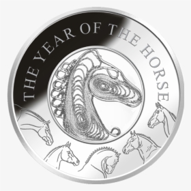 Fiji 2014 1$ Year Of The Horse Filigree Proof Silver - Universidad Internacional De America, HD Png Download, Free Download