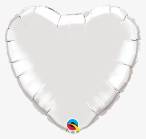 Silver Heart Balloon - Pearl Pink Foil Heart Balloon, HD Png Download, Free Download