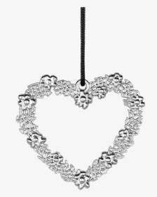 Flower Heart H7 Silver Plated Karen Blixen - Rosendahl Design Ole Kortzau Heart As Welcome Home, HD Png Download, Free Download