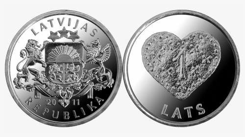 1 Lats Gingerbread Heart - Lats Coins, HD Png Download, Free Download