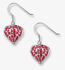 Nicole Barr Designs Sterling Silver Heart Earrings - Earrings, HD Png Download, Free Download
