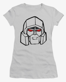 Junior Megatron Head Shot Transformers Shirt - T-shirt, HD Png Download, Free Download