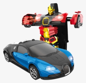 [under] Remote Control Car Deformation Bugatti Veyron - Radio-controlled Car, HD Png Download, Free Download