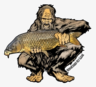 Squatch Carp - Large Mouth Bass Cartoon, HD Png Download, Free Download