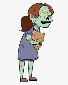Zombie Scary Zombies - Zombie Girl Clipart Transparent Background, HD Png Download, Free Download