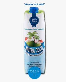 Nutra Coco 1 Liter - Nutra Coco Coconut Water, HD Png Download, Free Download