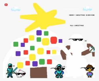 Pixilart Mlg Christmas By Anonymous , Png Download, Transparent Png, Free Download