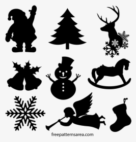 Silhouette Christmas Svg Free, HD Png Download, Free Download