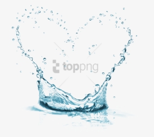 Free Png Water Effect Png Png Image With Transparent - Heart Water Splash Png, Png Download, Free Download