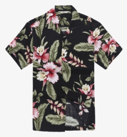 Black Hawaiian Shirt Mens , Png Download - Hawaiian Outfit For Couples, Transparent Png, Free Download