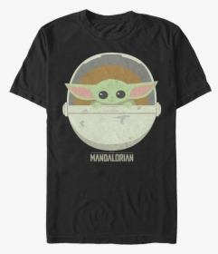Star Wars The Mandalorian The Child Illustration T-shirt - Mandalorian The Child Shirt, HD Png Download, Free Download