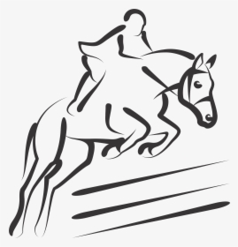 Horse Jumping Silhouette Png , Png Download - Show Jumping Horse Silhouette, Transparent Png, Free Download