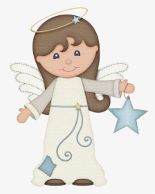 Cartoon Christmas Glitter Angels, HD Png Download, Free Download