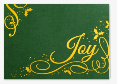 Picture Of Holly Berry Joy Greeting Card - Calligraphy, HD Png Download, Free Download
