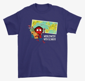 Spider Man Far From Home World Wide Web Slinger Travelling - Walking Grateful Dead Shirt, HD Png Download, Free Download