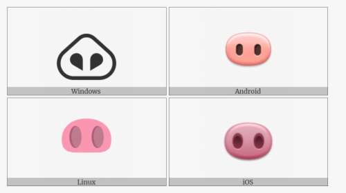 Pig Nose On Various Operating Systems - Circle, HD Png Download, Free Download