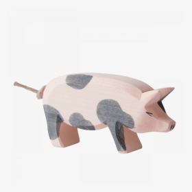 Wooden Spotted Pig"  Title="wooden Spotted Pig - Domestic Pig, HD Png Download, Free Download