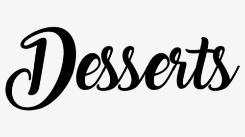 Cafe Web - Desserts - Calligraphy, HD Png Download, Free Download