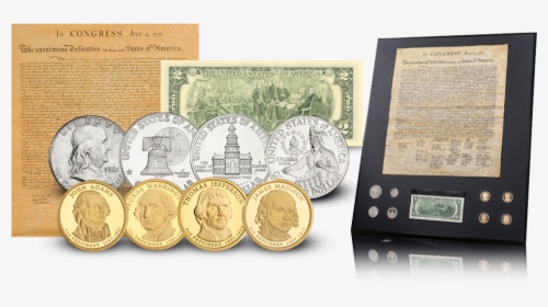 Declaration Of Independence Coin Set - Cash, HD Png Download, Free Download