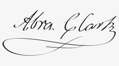 Abraham Clark Signature On The Declaration Of Independence, HD Png Download, Free Download