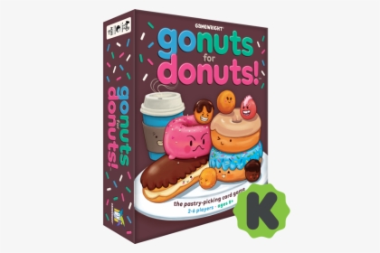 Gnfd001ksd-front - Gamewright Go Nuts For Donuts, HD Png Download, Free Download