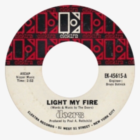 Light My Fire By The Doors Us Vinyl Side A 1967 Re - Doors Light My Fire, HD Png Download, Free Download