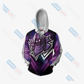 Raven Mascot Unisex Zip Up Hoodie Jacket - Hoodie, HD Png Download, Free Download