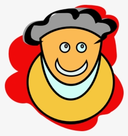 Smiling Cartoon Man Svg Clip Arts - Orang Senyum Svg, HD Png Download, Free Download