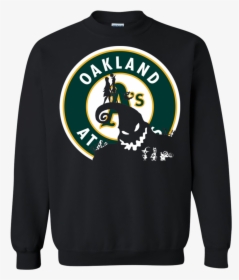 Jack Skellington And Sally Oakland Athletics Halloween - Long-sleeved T-shirt, HD Png Download, Free Download