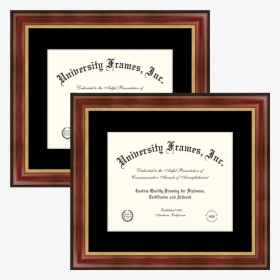 Two 6 X 8 Document Frames Unimprinted Matboard Davinci - University Diploma, HD Png Download, Free Download