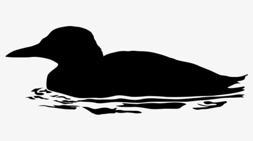 Dont Feed The Ducks Clipart Png Black And White Image - Guillemot Silhouette, Transparent Png, Free Download
