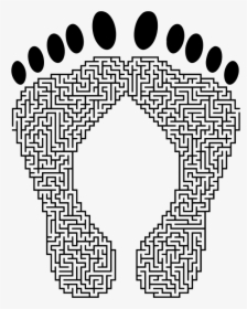 Feet Maze - Circle, HD Png Download, Free Download