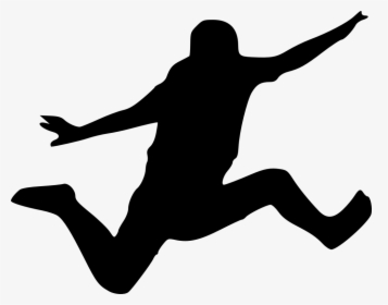 Jumping Silhouette Png, Transparent Png, Free Download