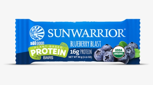Sol Good Blueberry Blast Protein Bar 62g - Sunwarrior Sol Good Blueberry, HD Png Download, Free Download