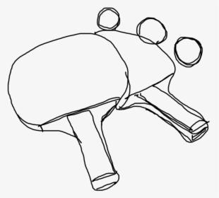 Ping Pong Sketch Png, Transparent Png, Free Download