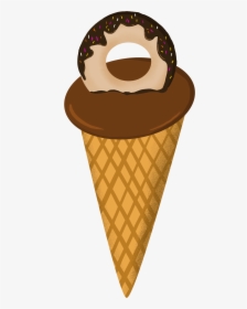 Transparent Cartoon Donut Png - Ice Cream, Png Download, Free Download